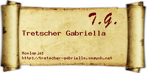 Tretscher Gabriella névjegykártya