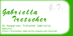 gabriella tretscher business card